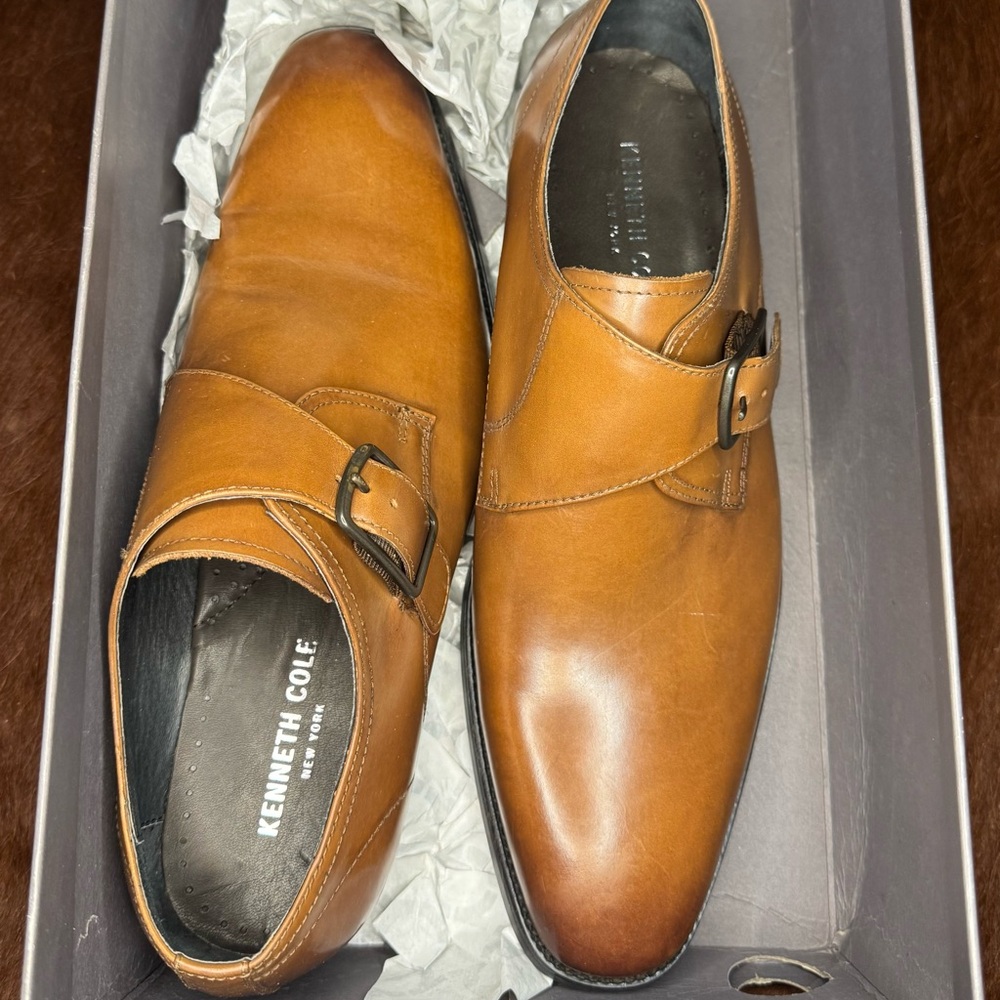 Kenneth Cole Men's Brown Leather Oxfords